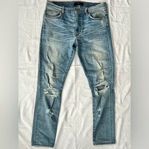 Amiri Distressed Blue Jeans - Size 33